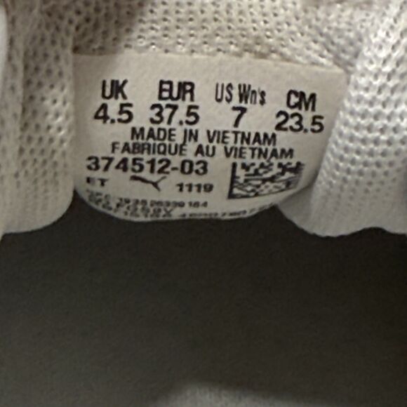 PUMA Vikky V2 Comfort Foam White Sneakers Womens Size 7 Casual Lace Up Shoes - Picture 8 of 9